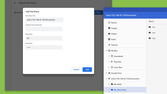 Chrome OS现已原生支持Windows文件分享功能