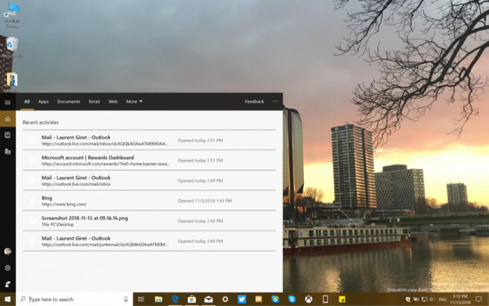 微软在Windows 10上测试Cortana 主屏幕全新用户界面
