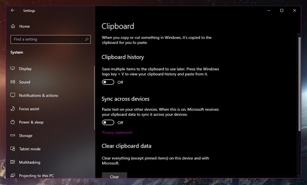 Windows 10云剪切板功能可与Android端同步